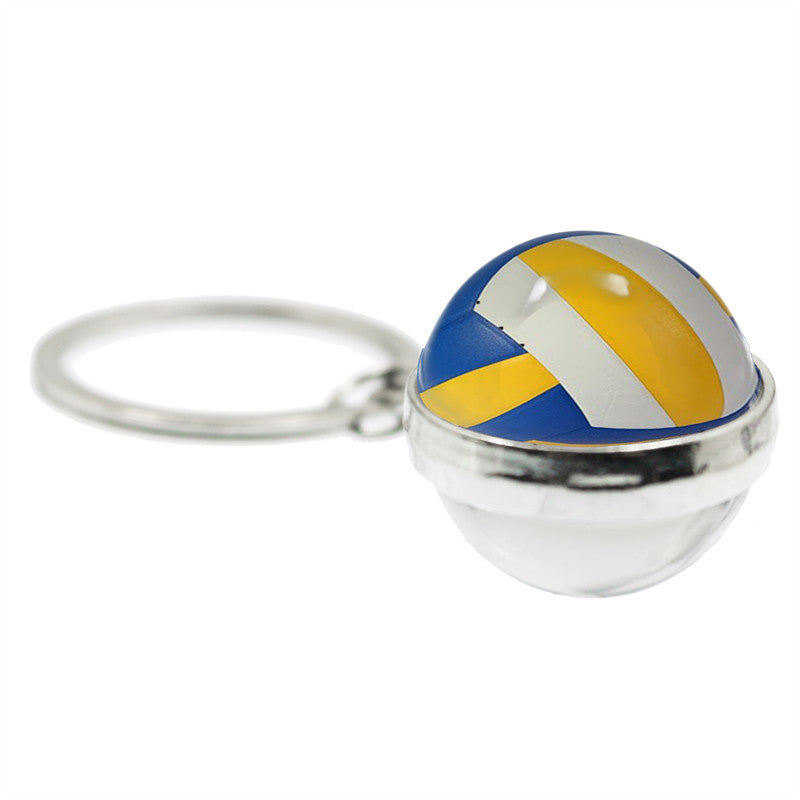 Wholesale Alloy Tennis Glass Ball Keychain